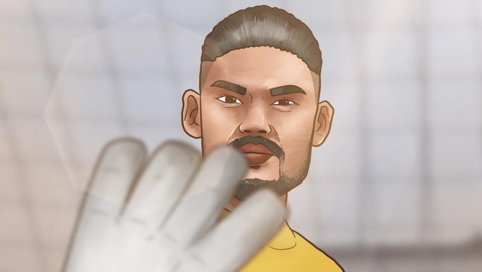 Kiper timnas Filipina resmi gabung PSS Sleman. Foto diunggah Minggu (30/4/2023).