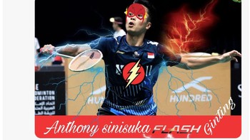 Ginting The Flash...Foto: Twitter