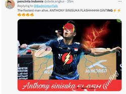 Senyum Kemenangan Ginting Bikin Netizen Klepek-klepek