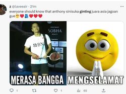 Senyum Kemenangan Ginting Bikin Netizen Klepek-klepek