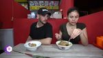 Seuhah! Momen Nikita Mirzani Makan Bakso Super Pedas Bareng Antonio Dedola