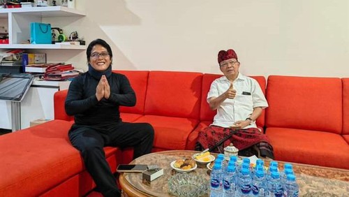 Pertemuan Gubernur Bali Wayan Koster dengan Bupati Badung I Nyoman Giri Prasta.