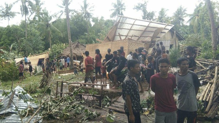 Kerusakan rumah warga di empat Desa, Kecamatan Kodi, Kabupaten Sumba Barat Daya, NTT.