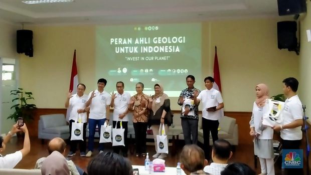 Seminar Geologi, Peran Ahli Geologi untuk Indonesia. (CNBC Indonesia/Suhendra)
