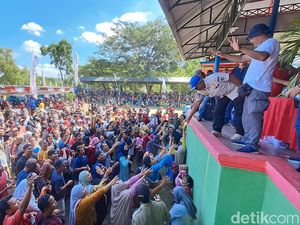 Tumplek Blek! Begini Ramainya Andum Kupat Lebaran di WGM Wonogiri