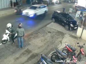 Terekam CCTV! Aksi Kilat Pencurian Sepeda Motor di Ciamis