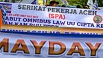 Aksi Hari Buruh di Banda Aceh