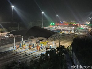 Lalin Tol Cikampek Arah Jakarta Lengang di Puncak Arus Balik Malam Ini