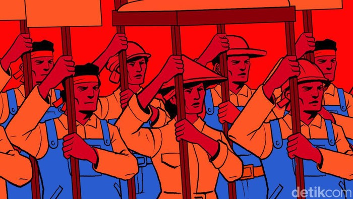 Serikat buruh menggelar demo buruh hari ini, 1 Mei 2023 untuk memperingati Hari Buruh. Kegiatan tersebut dilaksanakan di sejumlah titik DKI Jakarta.
