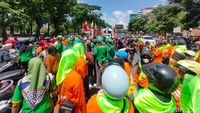 Puluhan Ribu Buruh Serbu Surabaya: Ini Titik Macet Dan Rekayasa Lalin