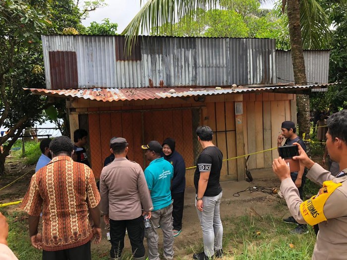 Kediaman pelaku penganiayaan bayi di Sorong, Papua Barat Daya.