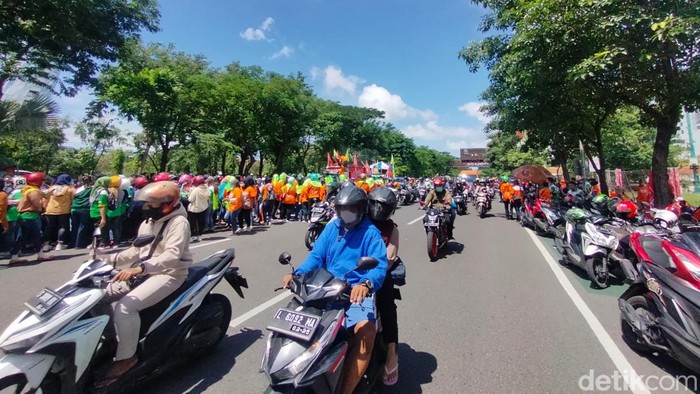 may day 1 mei 2023 di bundaran waru