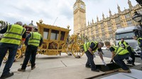 Kereta kencana ini akan dipajang di Istana Westminster.