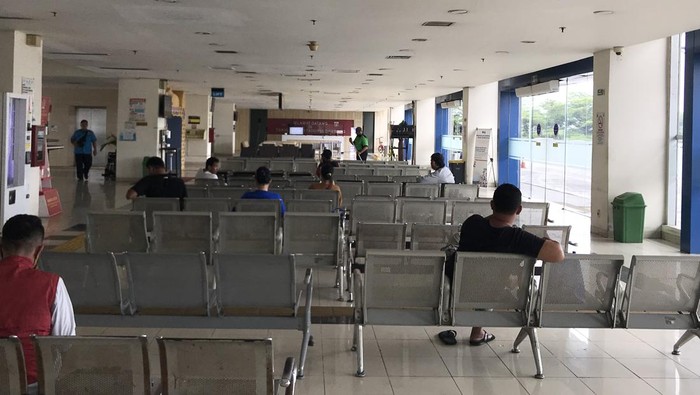 Situasi Terminal Pulo Gebang yang mulai melandai hari ini