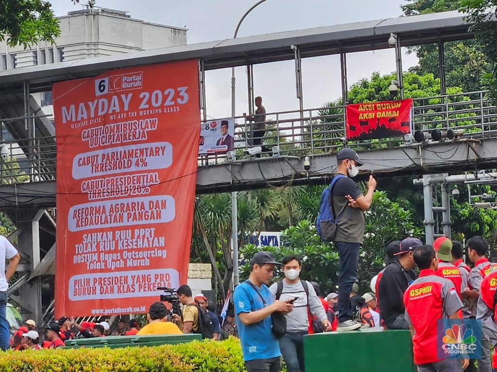 Ini dia sejumlah tuntutan buruh saat aksi May Day 2023.