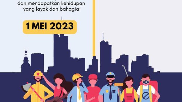 Twibbon hari buruh sedunia 2023. (Foto: Twibbonize)