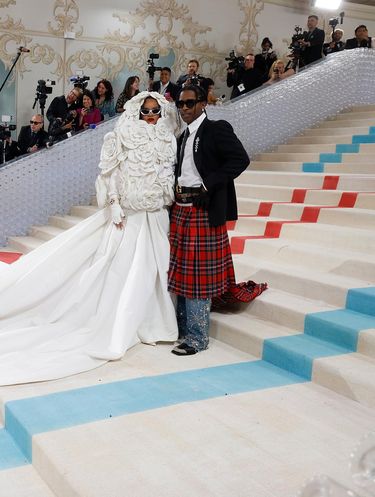 Best Dressed MET Gala 2023 NEW YORK, NEW YORK - MAY 01: Rihanna and A$AP Rocky attend the 2023 Costume Institute Benefit celebrating