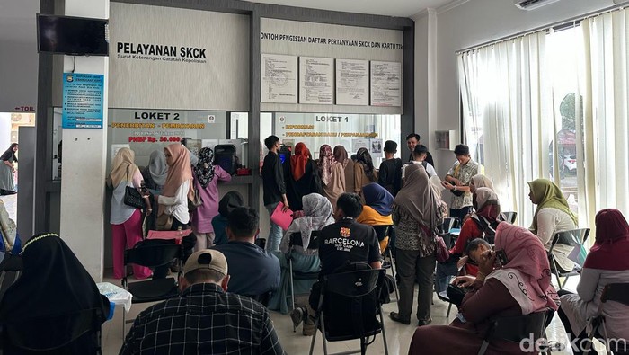 Pemohon SKCK membludak di Polres Bone, Sulawesi Selatan (Sulsel).