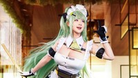 Cosplayer Clarissa Punipun gembira bukan main seusai menamatkan centang di semua platform media sosial. (Foto: dok Instagram)