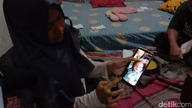 Foto Mazaya Keyra El Naura, bayi berusia tiga bulan di Kelurahan Pati Kidul, Kecamatan Kota, Kabupaten Pati, yang dilaporkan hilang, Selasa (2/5/2023).