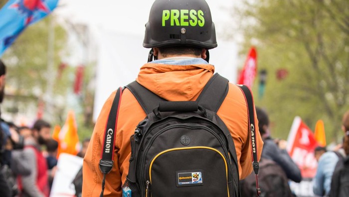 Ilustrasi press freedom day.