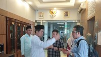 Suasana Tegang terasa di gedung MUI usai terjadi insiden penembakan (Brigitta Belia-detikcom)