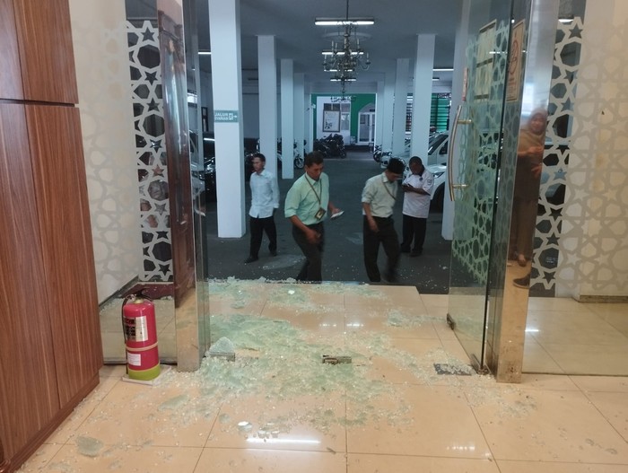 Lokasi penembakan di Kantor MUI Pusat (Brigitta Belia-detikcom)