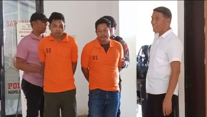 2 pria yang membunuh Jumiati (38) di Mamuju Tengah, Sulawesi Barat (Sulbar) ditangkap. (dok.istimewa)