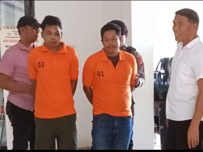 2 pria yang membunuh Jumiati (38) di Mamuju Tengah, Sulawesi Barat (Sulbar) ditangkap. (dok.istimewa)