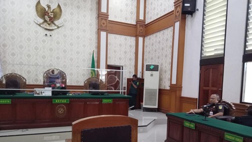 Putusan praperadilan kasus SPI Unud di PN Denpasar, Selasa (2/5/2023).