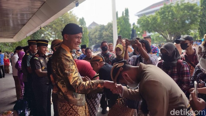 Suasana halalbihalal di Pemprov Jateng, Selasa (2/5/2023)