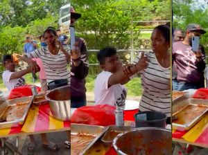 Bocah Ini Dipuji karena Bela Ibunya yang Dihujat Pembeli Nasi Lemaknya