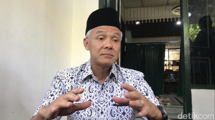 Gubernur Jawa Tengah Ganjar Pranowo di Rembang, Rabu (3/5/2023).