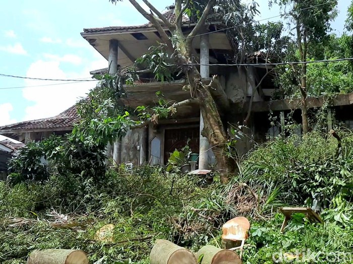 Kondisi rumah Wayan di Karawang yang viral