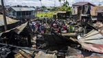 Kondisi Pemukiman Padat Penduduk di Banjarmasin yang Ludes Terbakar