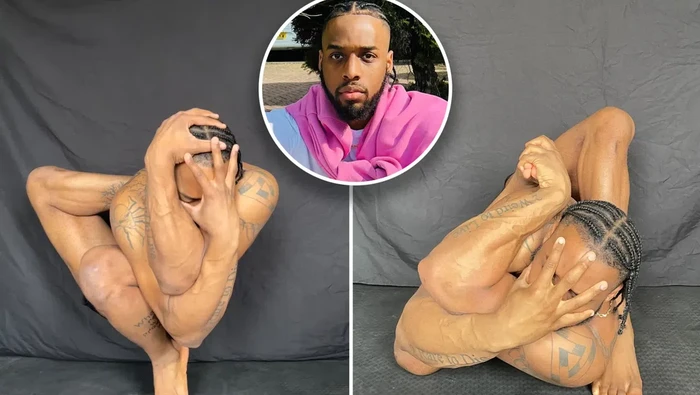 Viral di medsos manusia karet Shakirudeen Alade (25). Tubuhnya kelewat lentur sampai bisa dilipat-lipat.