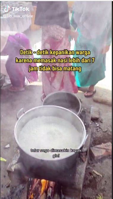 Masak beras gak matang-matang