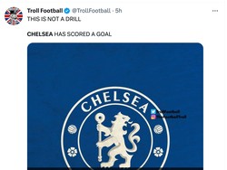 Gol yang mungkin bisa melecut semangat Chelsea. Kalau bisa. (Foto: Twitter @TrollFootball)