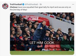 Setidaknya Chelsea bisa bikin gol di awal bulan, sih. (Foto: Twitter)