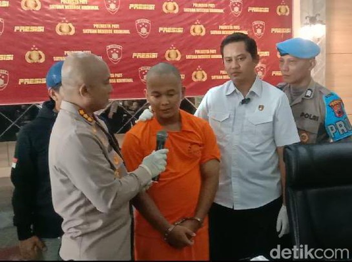 Mohammad Sholeh Ika Saputra (20) tersangka pembunuh bayinya di Pati, Rabu (3/5/2023).