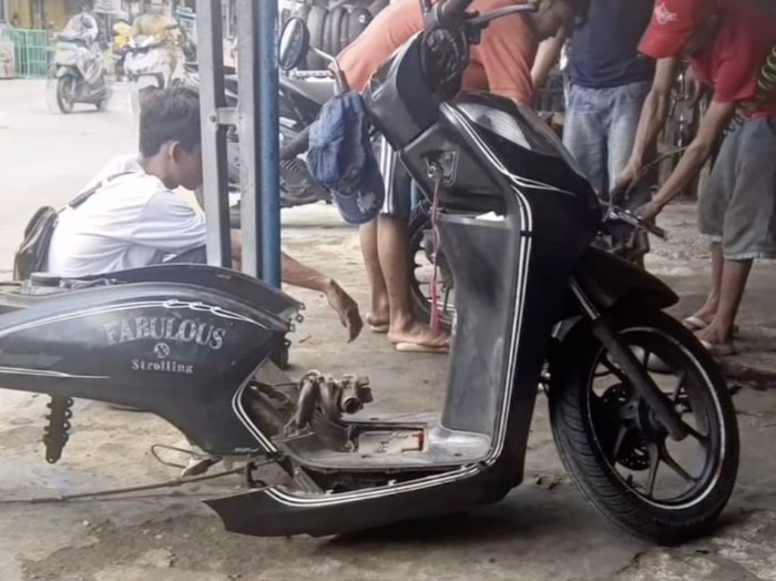 Motor Honda Genio yang viral gegara turun mesin diminta Rp 2,7 juta
