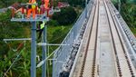 Pemasangan Jaringan Listrik Atas Kereta Cepat JKT-BDG Tembus 80%