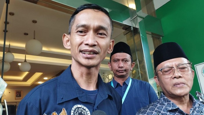 Sekuriti kantor MUI Chaerudin (Brigitta-detikcom)