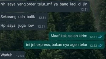Pernah salah kirim pesan juga nggak, detikers? Foto: via Twitter/txtdrikurir