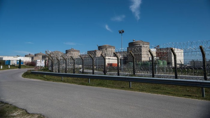 1252570651 The Gravelines nuclear power plant in the Hauts-de-France region on the day workers vote to go on strike at reactor number 6 in protest against pension reform. In Gravelines, 2 May, 2023. (Photo by Andrea Savorani Neri/NurPhoto via Getty Images)
