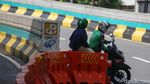 Bandel, Pemotor Terobos Barrier Putar Balik Dekat JLNT Antasari
