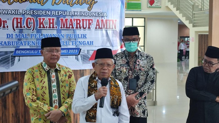Maruf Amin di Bengkulu Tengah (Rizky-detikcom)
