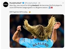 Monster Erling Haaland Jadi Raja Gol Terbanyak