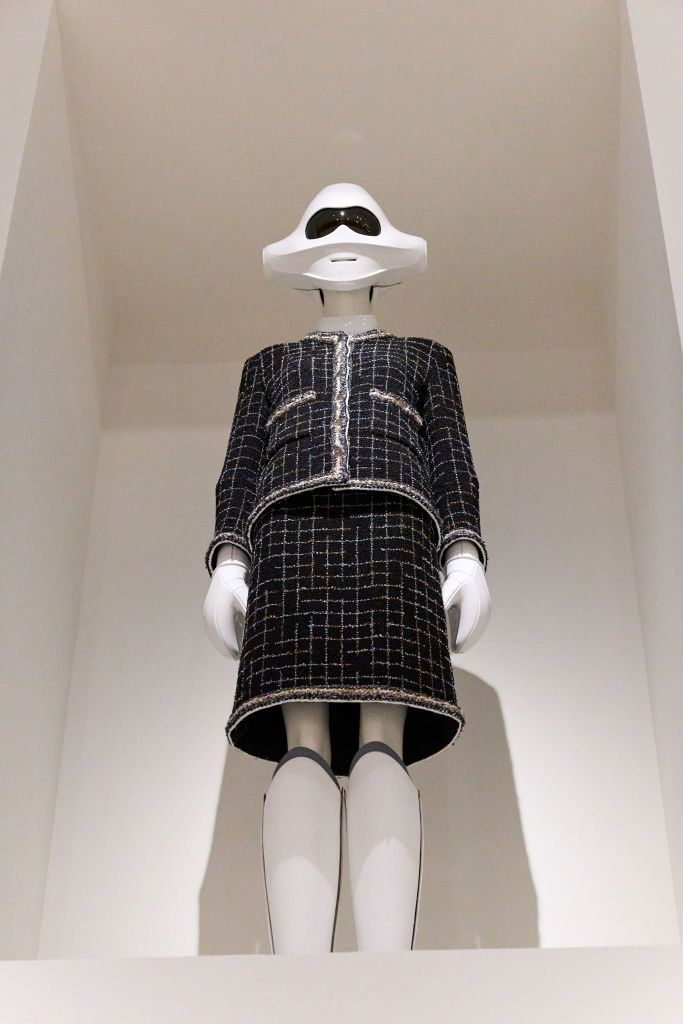 Preview of The Met's 'Karl Lagerfeld: A Line of Beauty' exhibit photographed at The Metropolitan Museum of Art on April 30, 2023 in New York, New York. (Photo by Masato Onoda/WWD via Getty Images)