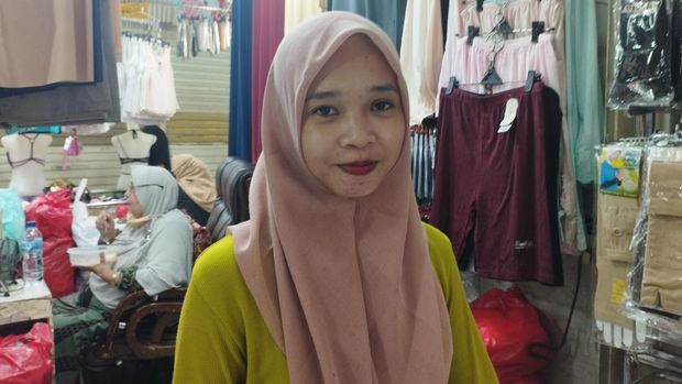 Penjaga toko yang sempat berbincang dengan Jokowi, Ermawati (Belia-detikcom)